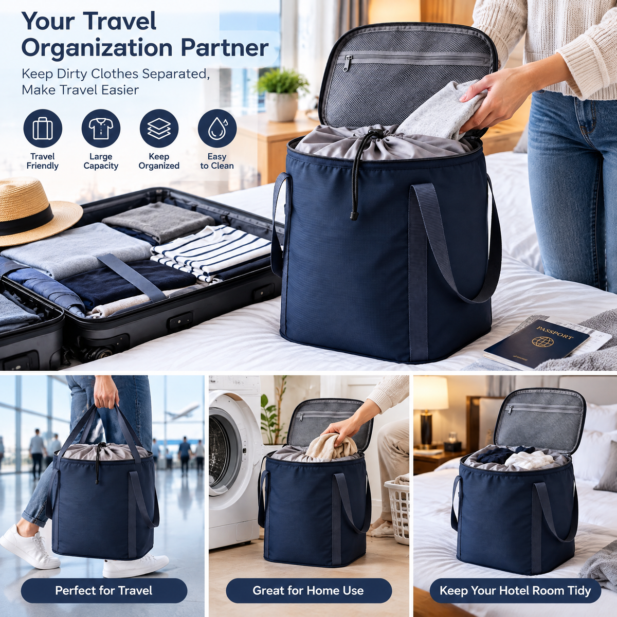 zyqvurel™ Travel Laundry and Clothing Separator Bag